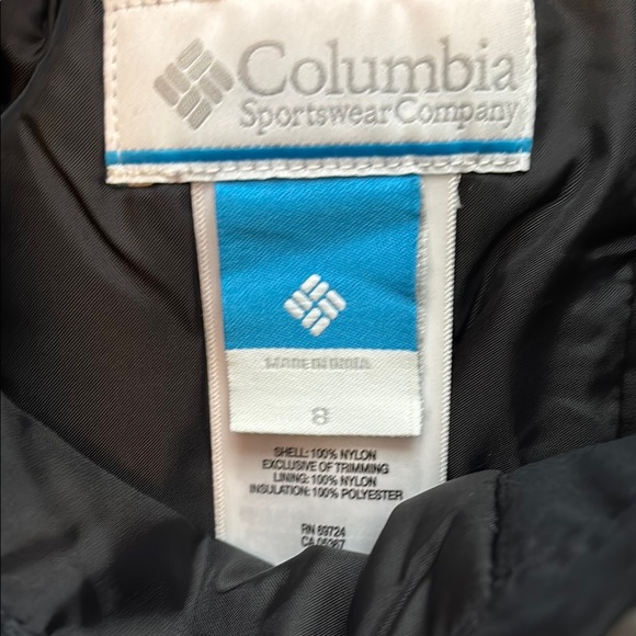 Columbia Kids Black Snow Pants - Picture 2 of 3
